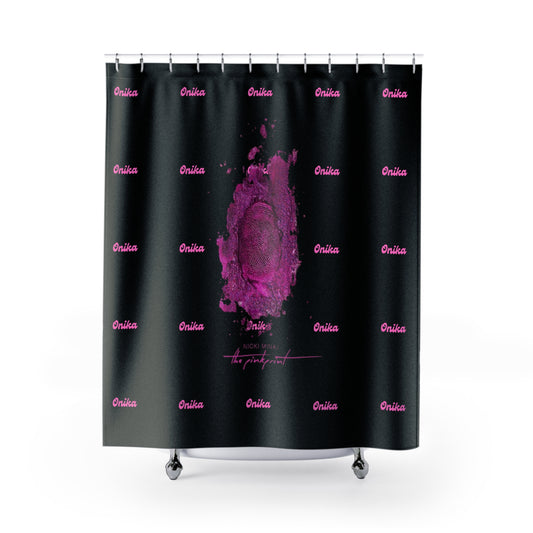 Bold Pink Artistic Shower Curtain - Unique Home Décor for Bathroom